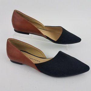 Chinese Laundry 7.5 Black Brown Dorsay Flats